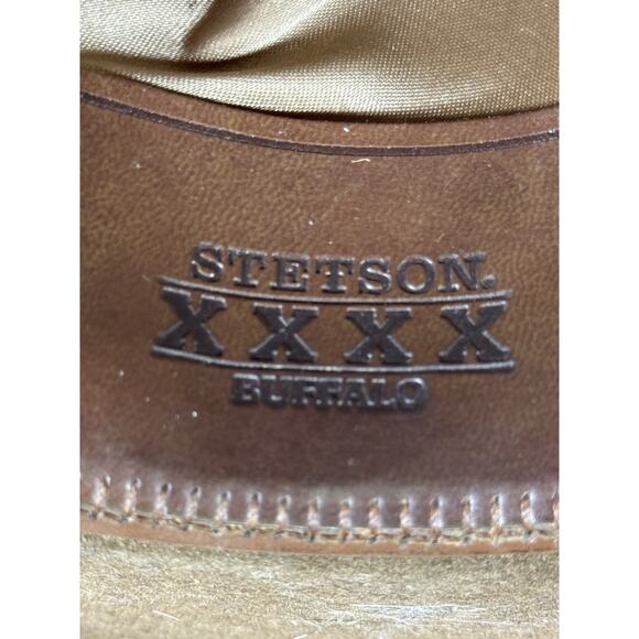 7 3/8 Stetson Buffalo Collection XXXX Cowboy Hat - Picture 8 of 14